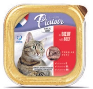 פלז'יר מעדן בקר לחתול בוגר 100 גרם בקופסה