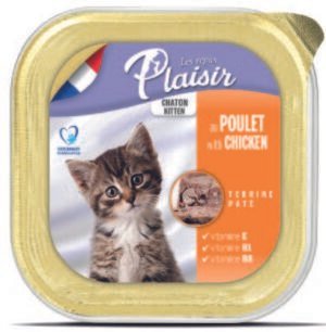 מעדן פלז'יר לגורי חתולים בטעם עוף 100 גרם בקופסה