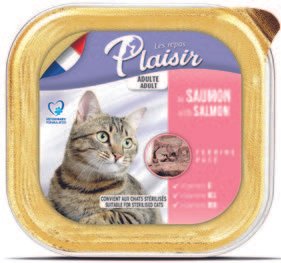 פלז'יר מעדן סלמון לחתול בוגר 100 גרם בקופסה