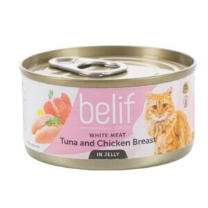 בליף מעדן לחתול בטעם עוף וטונה בג'לי 80 גרם