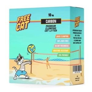 FREE CAT-חול מתגבש לחתול עם פחם פעיל 10 קילוגרם