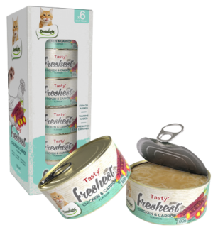 פרשסט עוף וגזר מארז 6 יח 80 גרם בקופסה