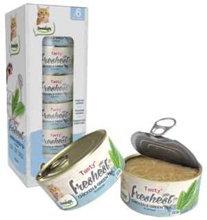 פרשסט עוף ותה ירוק מארז 6 יח 80 גרם בקופסה