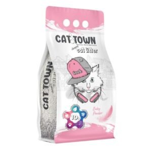 קט טאון חול חתולים מתגבש בריח טלק 10 ליטר