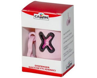 קאמון מתקן שקיות צרכים ורוד 1 יחידה