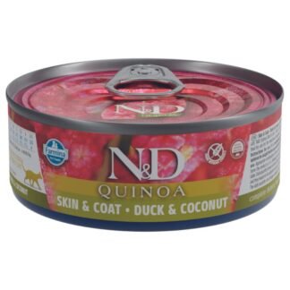 nd מעדן קינואה ברווז לחתול 80 גרם