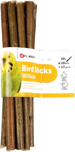 מקלות עץ כרסום טבעי לתוכים 10 יחידות