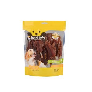 חטיף צ'רליז רול בקר עטוף ברווז 500 גרם בקופסה