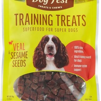 דוג פסט חטיף אילוף עגל וזרעי שומשום 90 גרם בקופסה