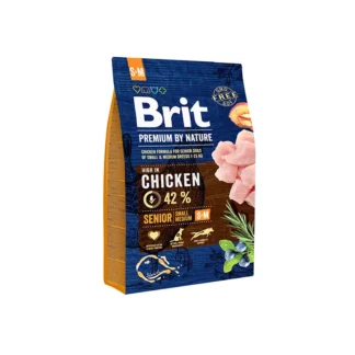 בריט פרימיום סניור גזע קטן ובינוני – Brit Premium (3 קילוגרם)