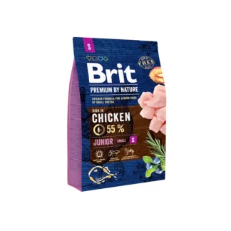 בריט ג׳וניור עוף גזע קטן – Brit Premium by Nature (3 קילוגרם)