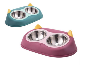 קערה כפולה אוזני חתול