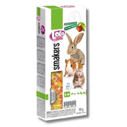 סמאקרס מקל ירקות למכרסמים 2 יח 90 גרם בקופסה