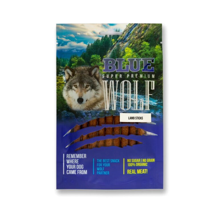 בלו וולף מקלוני כבש ושמן זית 80 גרם בקופסה