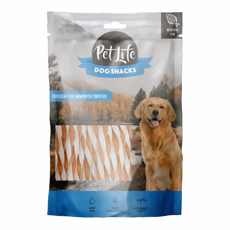 פט לייף חטיף סנדוויץ מסולסל עוף ודג