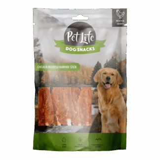 פט לייף חטיף מקל עור גולמי עטוף עוף