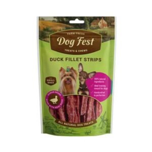דוג פסט חטיף רצועות פילה ברווז לכלב קטן 55 גרם בקופסה