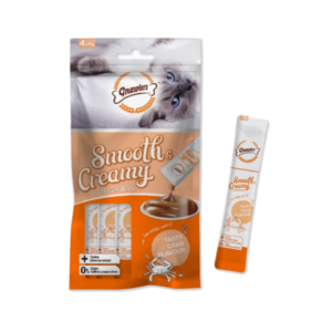 חטיף קרם נוזלי לחתול בטעם סרטני ים 60 גרם בקופסה