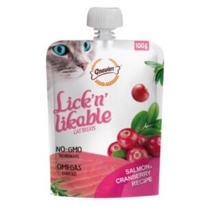 LICKN LIKABLE מחית לחתולים סלמון 100 גרם בקופסה