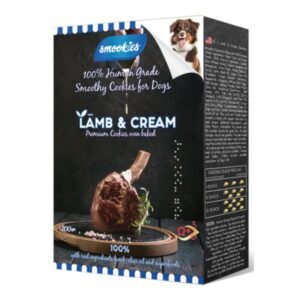 SMOOKIES עוגיות טבעיות לכלב כבש ושמנת 200 גרם בקופסה