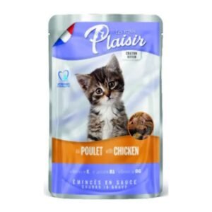 פלז'יר פאוץ לחתול גור בטעם עוף 100 גרם בקופסה