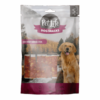 פט לייף חטיף ברווז מלופף על מקל עור גולמי