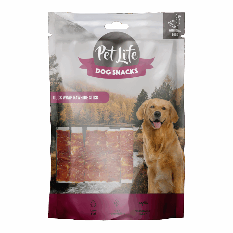 פט לייף חטיף ברווז מלופף על מקל עור גולמי