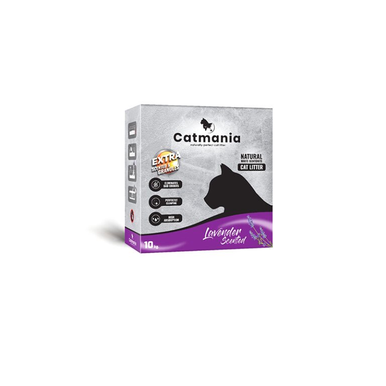 קטמאניה חול לחתול בקרטון – לוונדר 10 קילוגרם