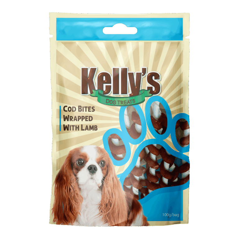 חטיף קליז דג קוד עטוף בכבש 100 גרם בקופסה