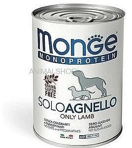 מונג' שימור לכלב מונו פרוטאין כבש 400 גרם