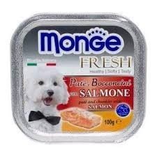 מונג' פרש לכלב פטה עם נתחי סלמון 100 גרם