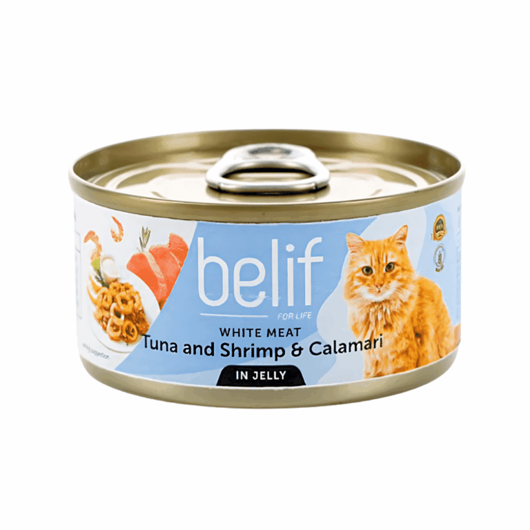 בליף מעדן לחתול בטעם טונה שרימפס וקלמרי 80 גרם