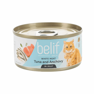 בליף מעדן לחתול בטעם טונה ואנשובי בג'לי 80 גרם