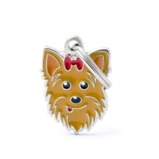 תג שם+ חריטה- גזעים יוקשייר טרייר 1 יחידה