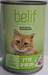 בליף שימורים סרדין וסרטנים 400 גרם בקופסה