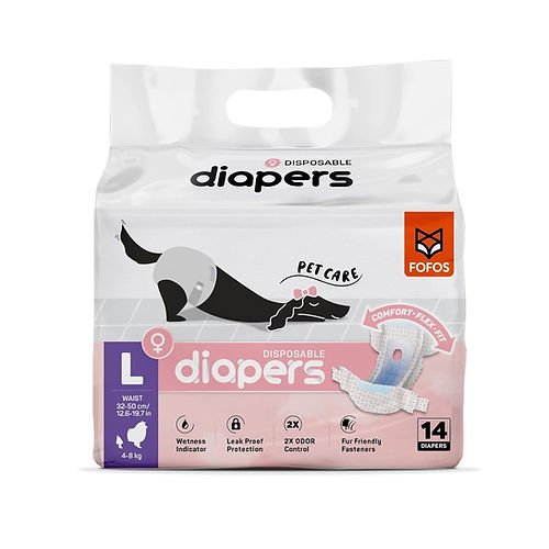 פופוס חיתולים לנקבות 14 L