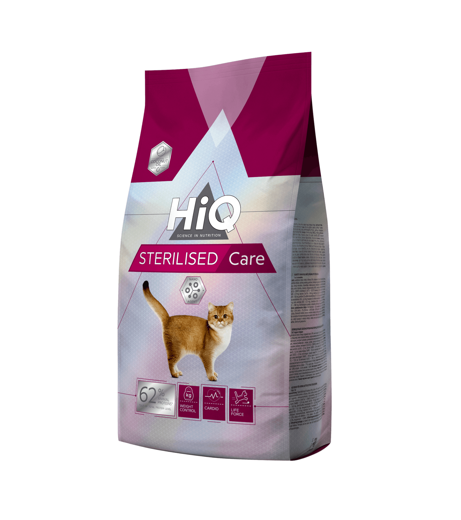 HIQ – חתולים מעוקרים/מסורסים בטעם עוף (1.8 ק״ג)