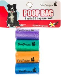 שקיות איסוף צרכים פטסלנד צבעוניות 4 יחידות