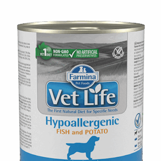 וטלייף שימורים לכלב היפואלרגני דג ותפו"א 300 גרם