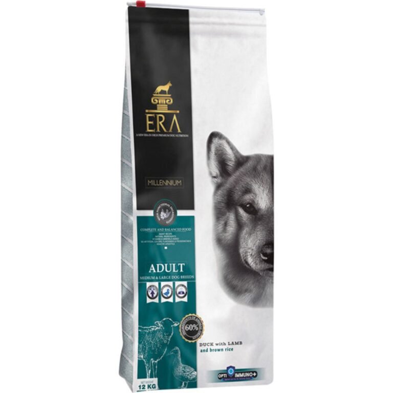 אוכל לכלבים ארה בוגר מדיום ברווז וכבש 12 ק"ג ERA