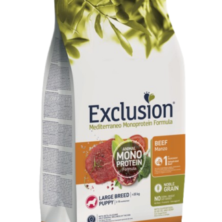אקסלוז'ן נובל בקר (חלבון יחיד) לגורי כלבים מגזע קטן - 2 ק"ג Exclusion